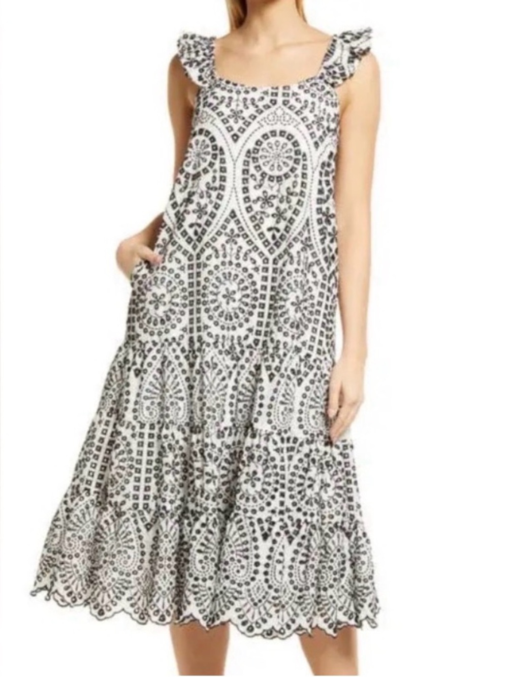 BTFL-Life Embroidered Eyelet Dress